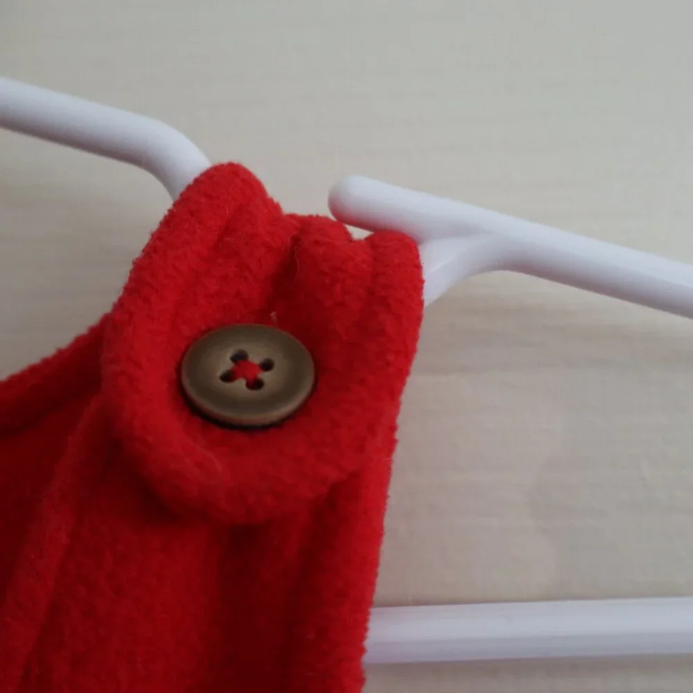 Old Navy Red Fleece Jumper 12-18m with buttons and pockets